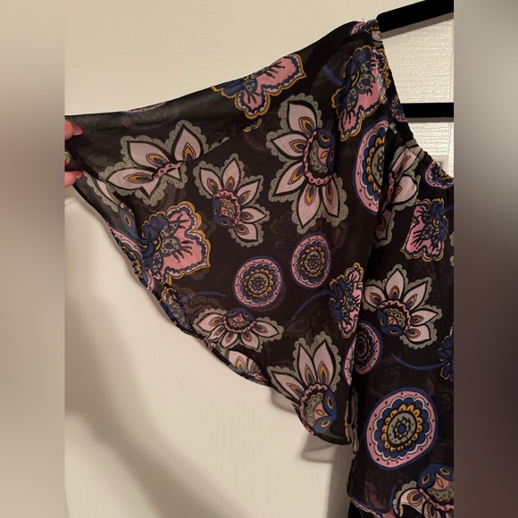 Donna Morgan Floral Chiffon Maxi Dress - Picture 9 of 9